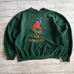 90sアトランタ五輪 Hanes刺繍スウェットXL ゆるダボビッグシルエット古着