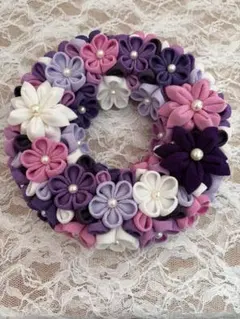 つまみ細工リースNO40