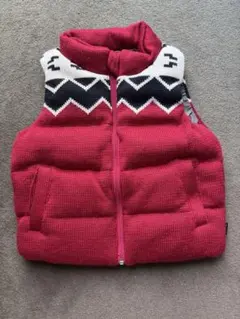 BeBe ダウンベスト 110 ノルディック柄