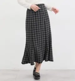 Honeys ブラックツイードマーメイドスカート