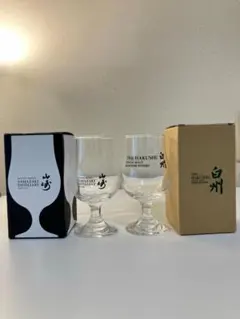 〇THE HAKUSHU 白州 テイスティンググラス&ミニチュアボトルセット ② 新品未使用 サントリー 白州 テイスティンググラス 2個 THE HAKUSHU