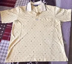 イエロー ポロシャツ 小さな模様付きのサムネイル
