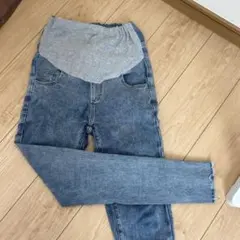 マタニティデニムパンツ ウエストゴム