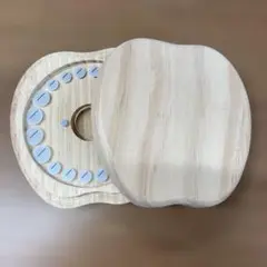 【564】乳歯ケース 木製 クッション材・ピンセット付き