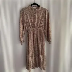 OLIVE des OLIVE 花柄長袖シャツワンピース F