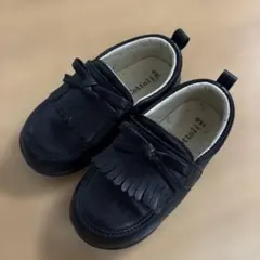 Cottoli 黒 フリンジ ローファー　15.0