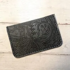 本革 ペイズリー カードケース 免許証ケース マイナンバーNo.748