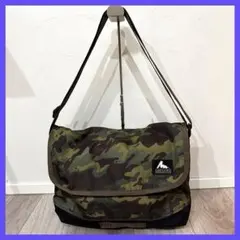 GREGORY 迷彩 メッセンジャーバッグ 大容量　旧ロゴ カモ柄 ショルダー