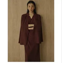 アニュアンス　ライトダブルサテンノーカラージャケット　　ワンピースセット