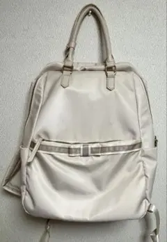 tocco closet リボンリュック ベージュ 大容量 通勤通学ガーリー軽量のサムネイル