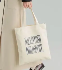 MACKINTOSH PHILOSOPHY トートバッグ アイボリー　コットン