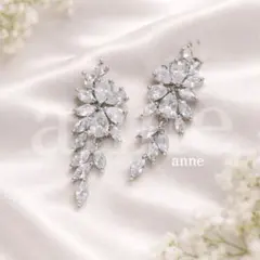 ブライダル ジュエリー シルバーピアス 披露宴 前撮り二次会パーティー BT②