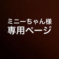 ミニーちゃん様専用ページ