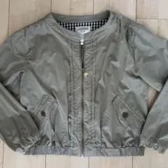 LindsayカーキブルゾンMA-1ジャケットM140150160パーカー長袖