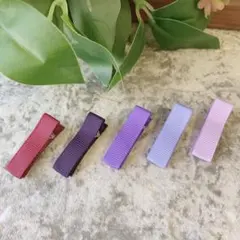 ベビーヘアクリップ✩.*˚2本セット✩.*˚パープル