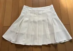 新品　shein Sサイズ　ホワイト系　プリーツミニスカート　白　アイボリー