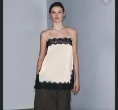 ZARA ザラ　レディース　キャミソール　レース　S 未使用のサムネイル