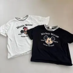 ミッキーマウス・ミニーマウス Tシャツセット 100cm 80㎝　お揃い