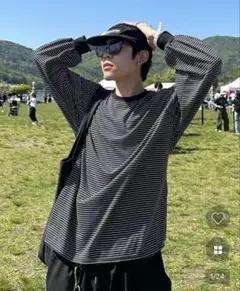 バルーンボーダーTシャツ