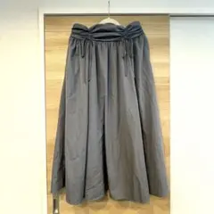 大きいサイズ　グレー ロングスカート