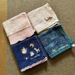 アフタヌーンティー　Afternoon Tea タオルハンカチ　4枚セット