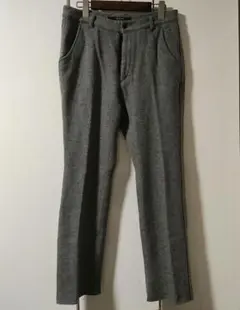 sage de cret グレー 　ウール素材スラックス