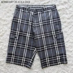 バーバリーブラックレーベル☆ノバチェック柄ハーフパンツ BURBERRY BLACK LABEL ハーフパンツ ノバチェック ストレッチ - メルカリ
