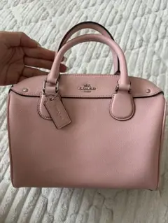 coachピンク ハンドバッグ