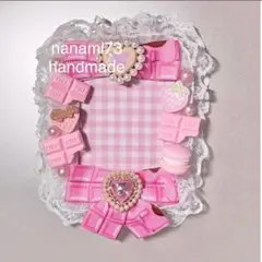 新品未使用　いちごチョコレート　ピンク　B8サイズトレカデコ硬質カードケースデコ