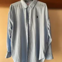 U.S. POLO ASSN. 長袖シャツ ライトブルー L