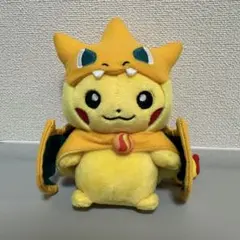メガリザードンYのポンチョを着たピカチュウ