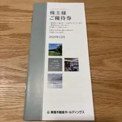 東急（2026年5月31日迄）・東急不動産（2026年8月31日迄）株主優待券