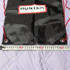 HUNTER ナップサック 巾着 バッグ ブラックのサムネイル