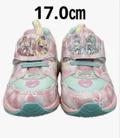 わんだふるぷりきゅあガールズ スニーカー 子供プリキュア可愛いキッズ ハート通園