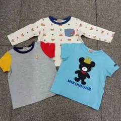 ミキハウス　ホットビスケッツ　お買得　半袖2枚　長袖1枚　Ｔシャツ　80cm