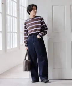 JANE SMITH COTTON BORDER LAYERED L/Sのサムネイル