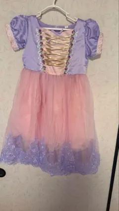 キッズドレス 紫とピンクのグラデーション