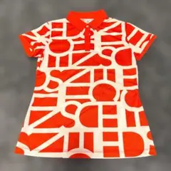 DESCENTE GOLF タイポグラフィモチーフ ストレッチポロシャツ M
