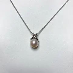 新品百貨店商品／総本店】2476ご褒美8.5-9.0㍉アコヤ真珠WGペンダント