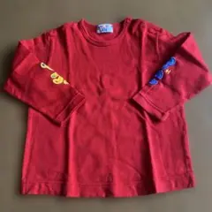 ミキハウス ベビー 長袖Tシャツ 90 レッド美品のサムネイル
