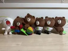 LINEキャラクター ぬいぐるみ 6体セット