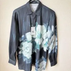 【新品・未使用】tk.TAKEO KIKUCHI ブラーリーフラワーシャツのサムネイル