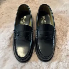 【未使用】HARUTA ローファー 6550 ブラック 24.5cm