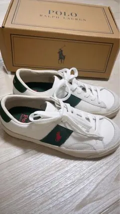 ⭐︎Polo Ralph Lauren スニーカー ホワイト/グリーン