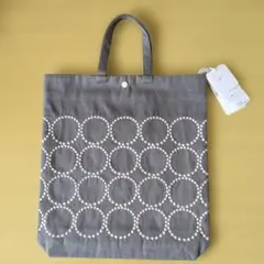 ミナペルホネン kanssa tote tambourine グレー Lのサムネイル