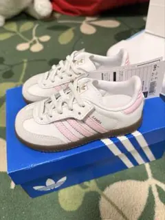 adidas Samba OG CF EL I 7K ホワイト/ピンク