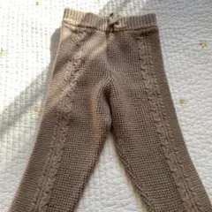 petit main ケーブル編みニットパンツ 100