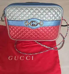 美品 ♡ GUCCI ギンガムチェック ショルダーバッグ - メルカリ