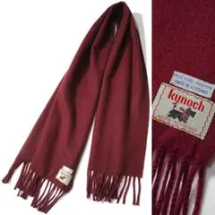 ヴィンテージ Kynoch カイノック 100%カシミヤマフラー ボルドー
