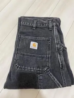 SINGLE KNEE PANT - Black (stone washed)